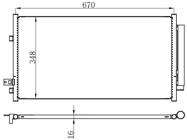 Condenser For GM JEEP RENEGADE 自由侠 1.4