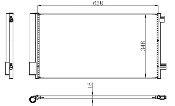 Condenser For GM Buick 君越 LACROSSE 1.5T