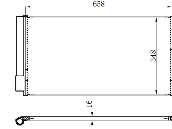 Condenser For GM Buick 君越 LACROSSE 1.5T