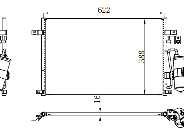 Condenser For GM CHEVROLET EPICA 06-