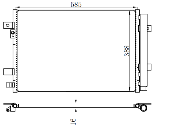Condenser For GM SAIL  赛欧 15-