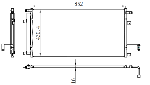 Condenser For GM Cadillac Escalade Base 2015-