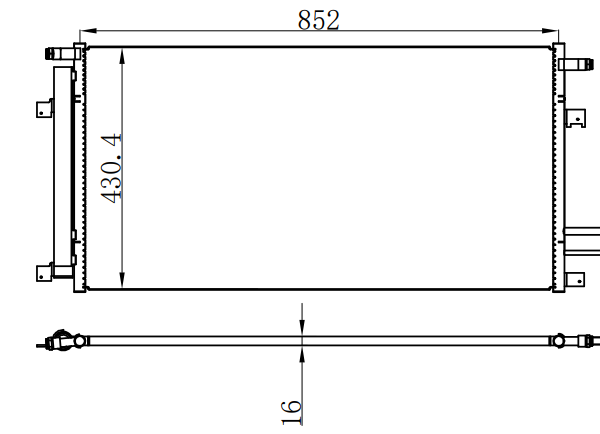 Condenser For GM Cadillac Escalade Base 2015-