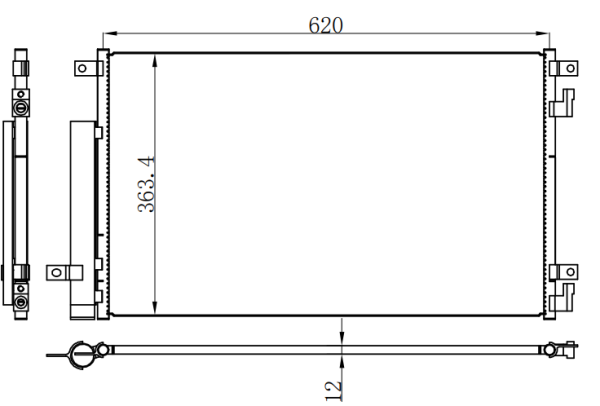Condenser For GM Spark ACTIV 1.4 17-19