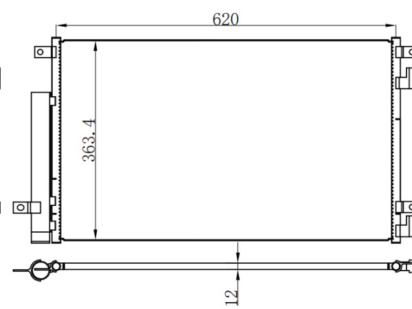 Condenser For GM Spark ACTIV 1.4 17-19