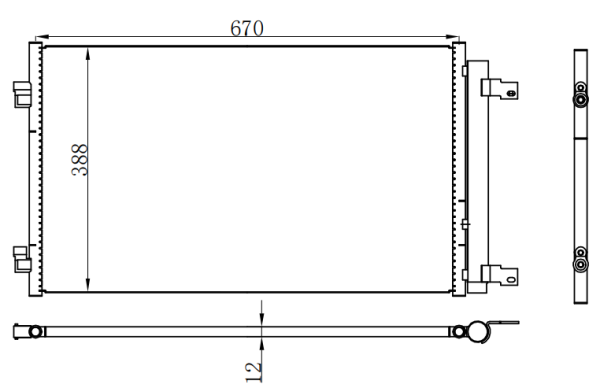 Condenser For GM 威朗1.5 15-