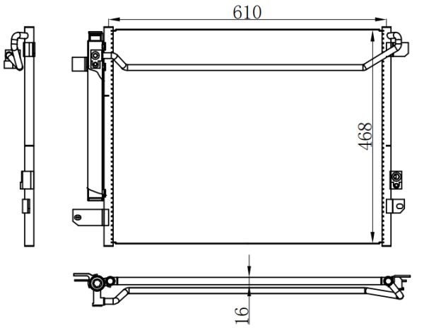 Condenser For GM Buick GL8  Heaven（别克GL8 天尊）11-