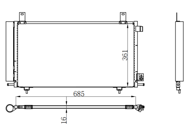 Condenser For GM Buick Boulevard（别克林荫大道）07-13