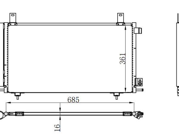 Condenser For GM Buick Boulevard（别克林荫大道）07-13