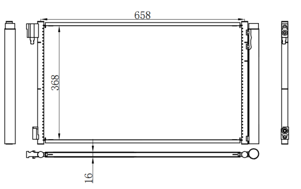 Condenser For GM  Buick Lacrosse（别克君越）10-16