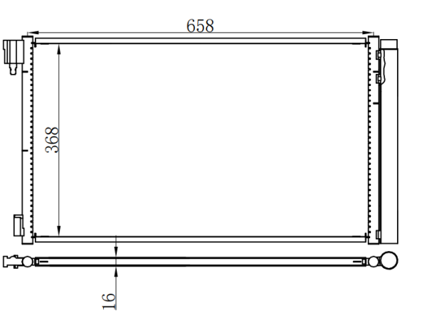 Condenser For GM  Buick Lacrosse（别克君越）10-16