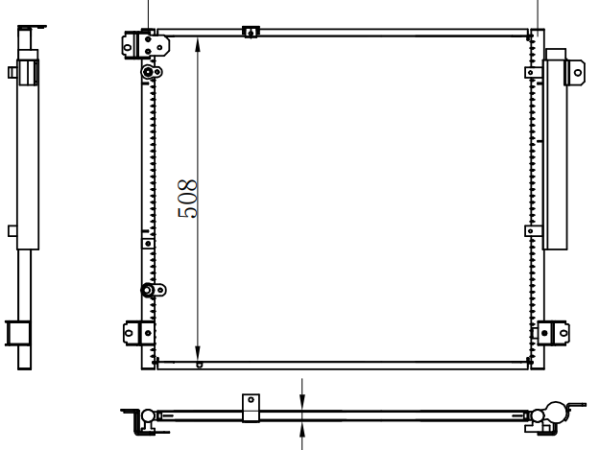 Condenser For GM Cadillac 凯迪拉克SRX  03-07