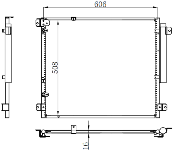 Condenser For GM Cadillac 凯迪拉克SRX  03-07