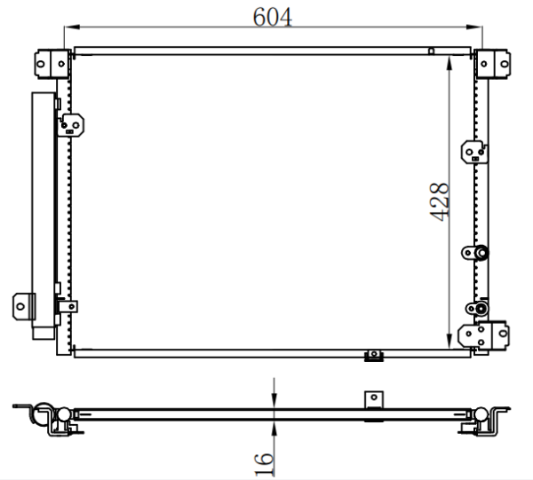 Condenser For GM 凯迪拉克  CADILLAC  CTS-V