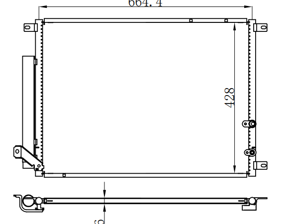 Condenser For GM 凯迪拉克  CADILLAC  CTS