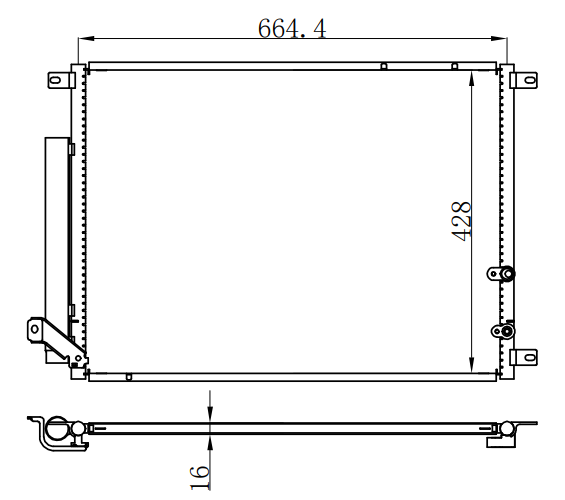 Condenser For GM 凯迪拉克  CADILLAC  CTS