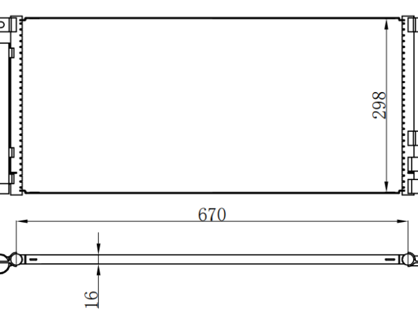 Condenser For GM 昂科拉1.4T 创酷1.4T