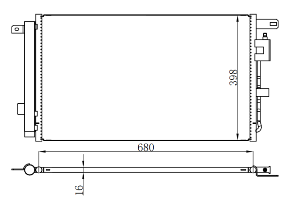 Condenser For GM 昂科威1.5T 2.0T