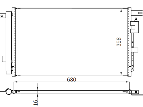 Condenser For GM 昂科威1.5T 2.0T