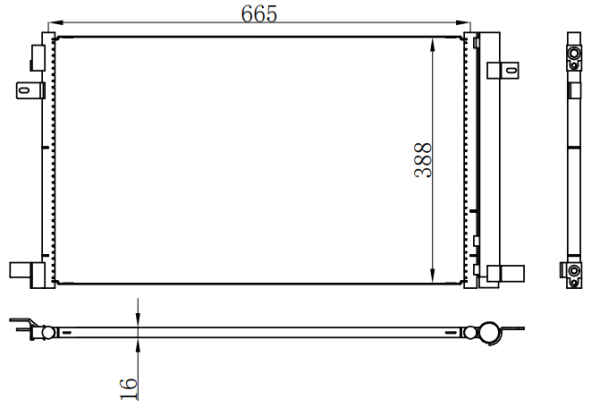 Condenser For GM 新英朗 Excelle
