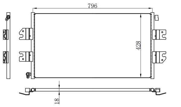 Condenser For GM CV EXPRES 03-19