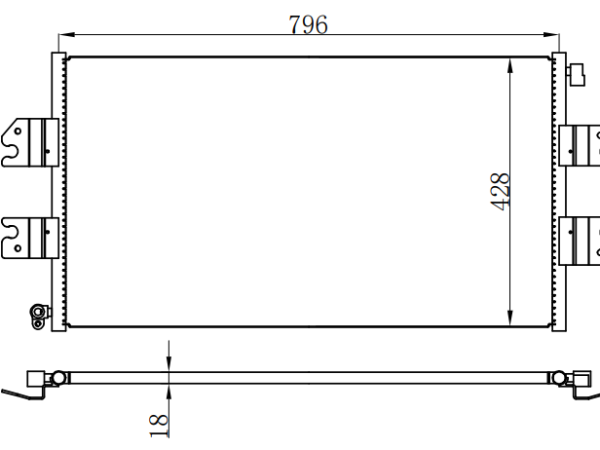 Condenser For GM CV EXPRES 03-19