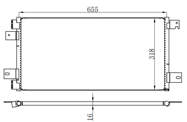 Condenser For GM JP COMPAS 07-16