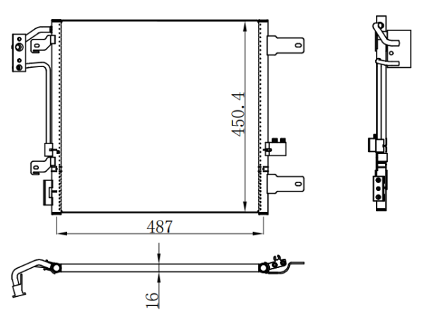 Condenser For GM JEEP WRANGLER