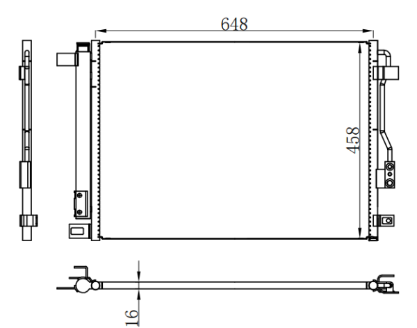 Condenser For GM 凯迪拉克CT6   19-