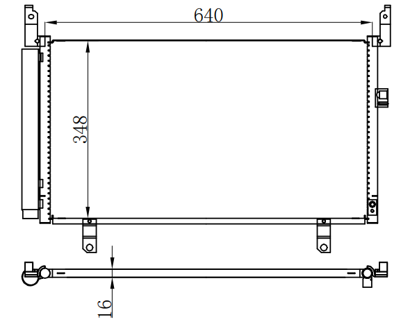 Condenser For SUBARUFORESTER 森林人