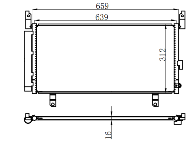 Condenser For SUBARU斯巴鲁力狮2.5L 15-18
