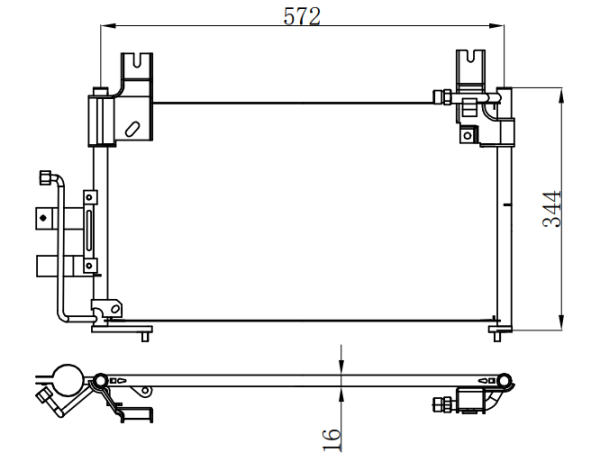 Condenser For KIA PRIDE