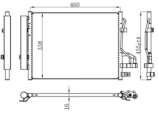 Condenser For KIA KIA MORNING  2012-
