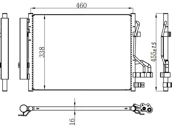 Condenser For KIA KIA MORNING  2012-