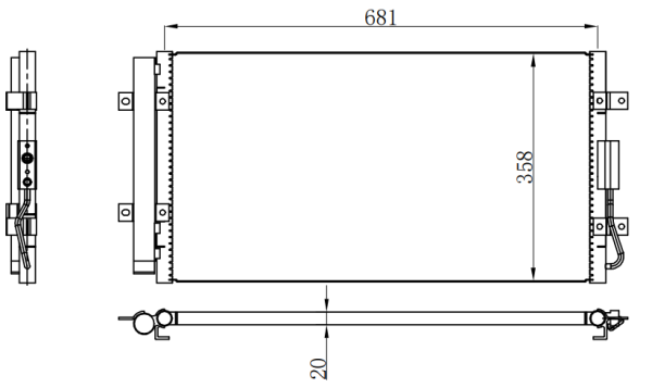 Condenser For KIA solata