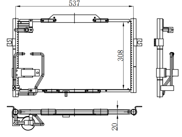 Condenser For KIA K3000/K165