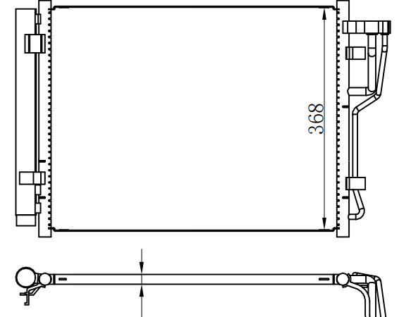Condenser For KIA CEED-i301.6CRDI 07-