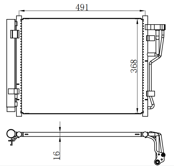 Condenser For KIA CEED-i301.6CRDI 07-