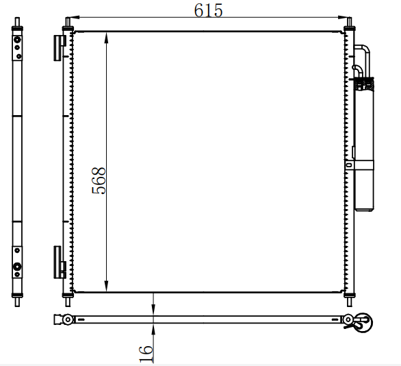 Condenser For ROVERRange Rover Sport揽胜运动 14-17