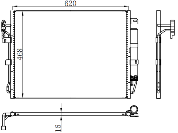 Condenser For ROVERDiscovery Land Rover路虎发现3/4 2.7