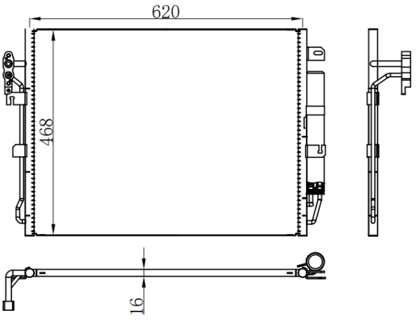 Condenser For ROVERDiscovery Land Rover路虎发现3/4 2.7