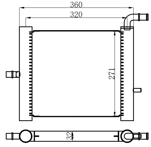 Condenser For ROVER路虎揽胜（L322，L405,L494，L462）