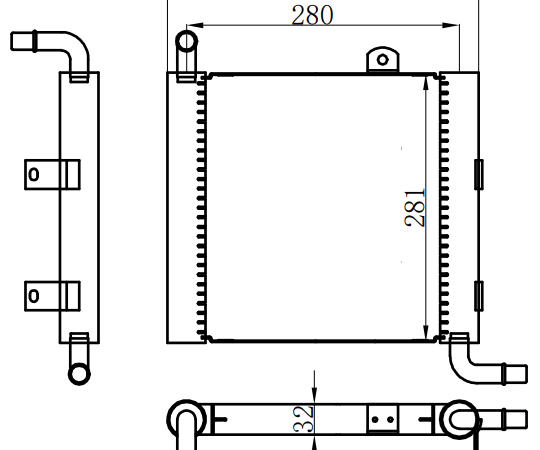 Condenser For ROVER路虎揽胜星脉L560）