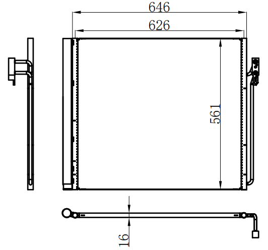 Condenser For ROVER路虎揽胜4.2L 05-12
