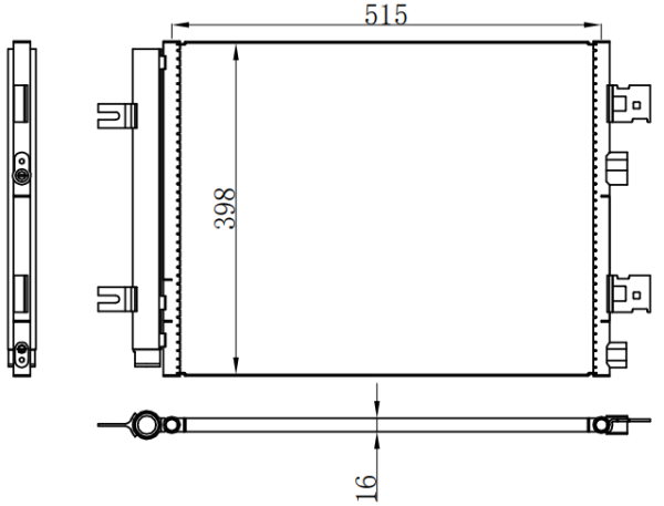 Condenser For RENAULTRENAULTDUSTER/LOGAN/SANDERO/LADA LARGUS 05-