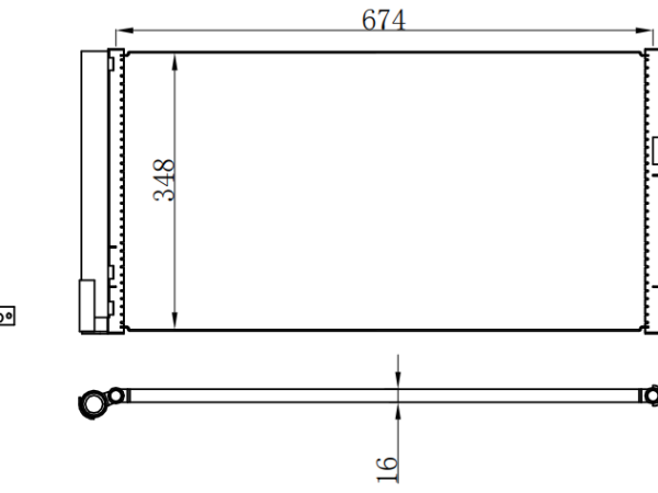 Condenser For RENAULTFLUENCE L30 1.6 16V 10-