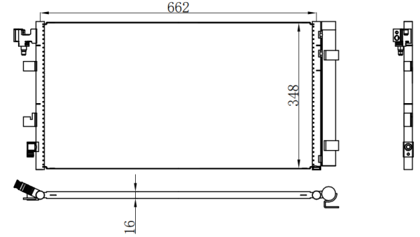 Condenser For RENAULTMEGANE III-SCENIC DCI 09-15