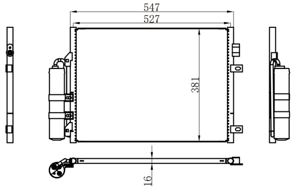 Condenser For RENAULTCLI0 1.9DTI 98-00