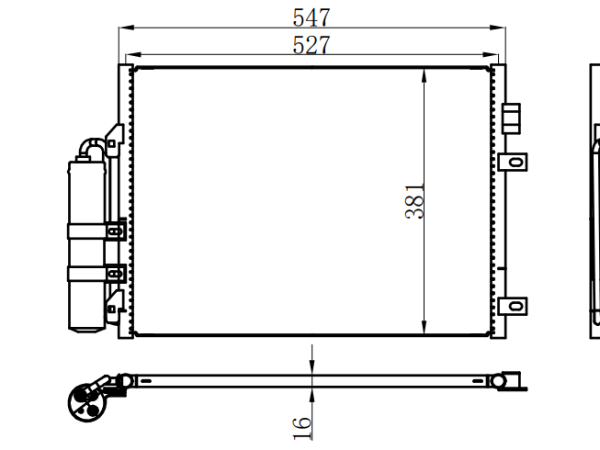 Condenser For RENAULTCLI0 1.9DTI 98-00