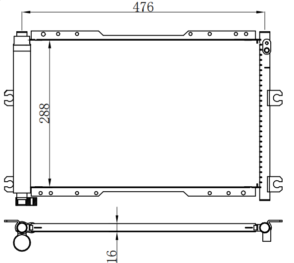 Condenser For SUZIKI 铃木 吉姆尼 1.3